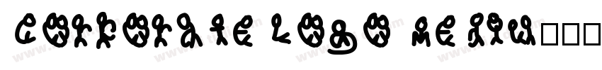 Corporate Logo Mediu字体转换